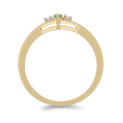 BUY EMERALD TRANSPARENT GEMSTONE RING IN 925 SILVER